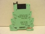   Phoenix Contact PLC-BSP-230UC/21 2967183 alapkapocs + OPT-60DC/24DC/2, 2966605 SSR relé, 6,2 mm-es PLC sorkapocs relé, 60/24 VDC szilárdtest relével, Relé modul, terminál blokk, LED visszajelzés