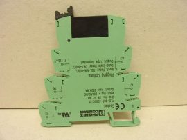 Phoenix Contact PLC-BSP-230UC/21 2967183 alapkapocs + OPT-60DC/24DC/2, 2966605 SSR relé, 6,2 mm-es PLC sorkapocs relé, 60/24 VDC szilárdtest relével, Relé modul, terminál blokk, LED visszajelzés