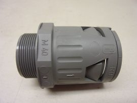 Flexa RQG-M AD42,5/M40gr, 5020037040 Tömlőcsatlakozó gégecsövekhez, M40 menettel, AD 42,5, műanyag, tömszelence, egyenes csatlakozó bordás tömlőhöz, IP67 Flexa RQG-M AD42,5/M40gr, 5020037040 Tömlőcsatlakozó gégecsövekhez, M40 menettel, AD 42,5, műanyag, tömszelence, egyenes csatlakozó bordás tömlőhöz, IP67