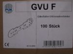 PUK GVU-F kábellétra toldó, összefogó lemez, 46x185 mm