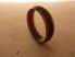 Roppantógyűrű, szorító gyűrű, barna műanyag, 35,5x39,5x2 mm, 10,5 mm magas