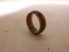 Roppantógyűrű, szorító gyűrű, barna műanyag, 22x25,5x2 mm, 9 mm magas