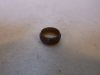 Roppantógyűrű, szorító gyűrű, barna műanyag, 15x18,5x1,75 mm, 8 mm magas