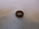   Roppantógyűrű, szorító gyűrű, barna műanyag, 15x18,5x1,75 mm, 8 mm magas