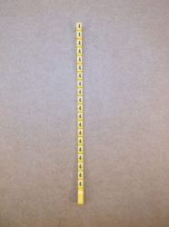 Legrand Duplix™ kábeljelölő, feliratozó, sárga alapon fekete, 4, Legrand 800 Duplix 384 04, 038404, 720 db.