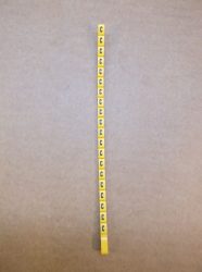 Legrand Duplix™ kábeljelölő, feliratozó, sárga alapon fekete, C, Legrand 600 Duplix™ 384 12, 038412