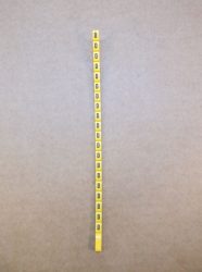Legrand Duplix™ kábeljelölő, feliratozó, sárga alapon fekete, D, Legrand 600 Duplix™ 384 13, 038413