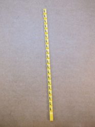 Legrand Duplix™ kábeljelölő, feliratozó, sárga alapon fekete, L, Legrand 600 Duplix™ 384 21, 038421