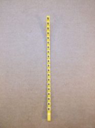 Legrand Duplix™ kábeljelölő, feliratozó, sárga alapon fekete, N, Legrand 600 Duplix™ 384 23, 038423