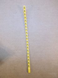 Legrand Duplix™ kábeljelölő, feliratozó, sárga alapon fekete, S, Legrand 600 Duplix™ 384 28, 038428, 560 db.