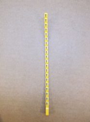 Legrand Duplix™ kábeljelölő, feliratozó, sárga alapon fekete, T, Legrand 600 Duplix™ 384 29, 038429, 560 db.