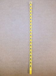 Legrand Duplix™ kábeljelölő, feliratozó, sárga alapon fekete, U, Legrand 600 Duplix™ 384 30, 038430
