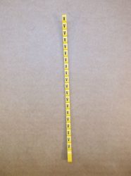 Legrand Duplix™ kábeljelölő, feliratozó, sárga alapon fekete, V, Legrand 600 Duplix™ 384 31, 038431