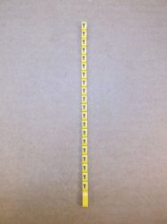 Legrand Duplix™ kábeljelölő, feliratozó, sárga alapon fekete, Y, Legrand 600 Duplix™ 384 34, 038434