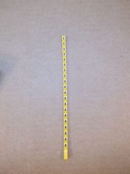 Legrand Duplix™ kábeljelölő, feliratozó, sárga alapon fekete, A, Legrand 600 Duplix™ 384 10, 038410
