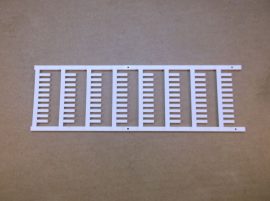 Kábeljelölő, kábelfeliratozó tábla, 1,7 - 2,1 mm Ø vezetékekhez, 12x3,1 mm, Weidmüller SF 1/12 MC NE WS V2, 1919390000, 400 db/doboz