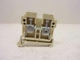 Weidmüller SAK 6/35 PA, 0380560000, Átvezető sorkapocs, Csavaros csatlakozás, bézs, 800V 6 mm2 (0,33-10mm2), 41A, Csatlakozások száma: 2