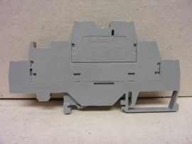 WAGO 280-549 Háromemeletes átmenő sorkapocs, DIN 35x15 és DIN 35x7,5 sínhez, 2,5 mm², CAGE CLAMP®, szürke