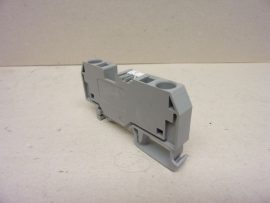 WAGO 284-901, 2 vezetékes átmenő sorkapocs, 800V 10 mm², középső jelölés, DIN 35x15 és DIN 35x7,5 sínhez, CAGE CLAMP®, szürke, rugós kábelbekötés, 