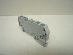   WAGO 282-901, 2 vezetékes átmenő sorkapocs, 800V 6 mm², középső jelölés, DIN 35x15 és DIN 35x7,5 sínhez, CAGE CLAMP®, szürke, rugós kábelbekötés, 