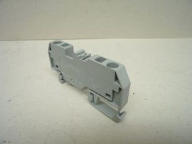 WAGO 282-901, 2 vezetékes átmenő sorkapocs, 800V 6 mm², középső jelölés, DIN 35x15 és DIN 35x7,5 sínhez, CAGE CLAMP®, szürke, rugós kábelbekötés, 