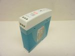   Mean Well MDR-20-24 kapcsolóüzemű tápegység, 100-240VAC be, 24VDC 1A ki, 24W, DIN sínes tápegység
