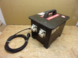 Vello Elektro 230/42 V AC, T40.1, T40.1.0118 Egyfázisú biztonsági leválasztó transzformátor, 230 VAC / 42 VAC, 2000VA, 4,5m kábellel, (STRB 2000 230/24, BT-2000) 