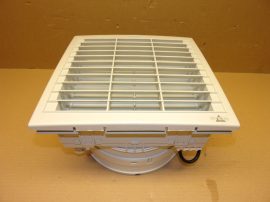 Stego szűrőventillátor, FPO 018 OUT, 01883.0-00, 230V 50Hz 64W, FPO 4-es méret (223 x 223 mm) kapcsolószekrények és szekrények klimatizálásához, szűrőbetét nélkül, önzáró lamellákkal.