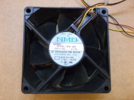 Axiális ventilátor, NMB 3110KL-05W-B49, 80x80x25 mm, 24 VDC (10.0~27.6VDC) 0,13 A, 3 vezeték, 3250 rpm, 66 m3/h